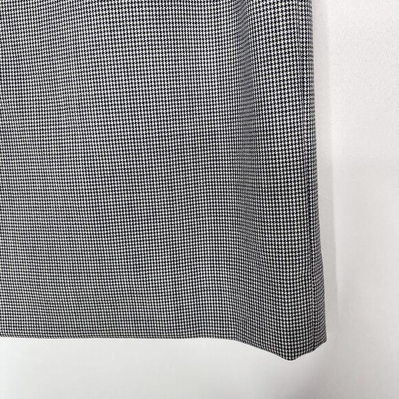 New Pendleton Size 8 Petite Gray Houndstooth Pencil Skirt Virgin Wool Work - Picture 4 of 10